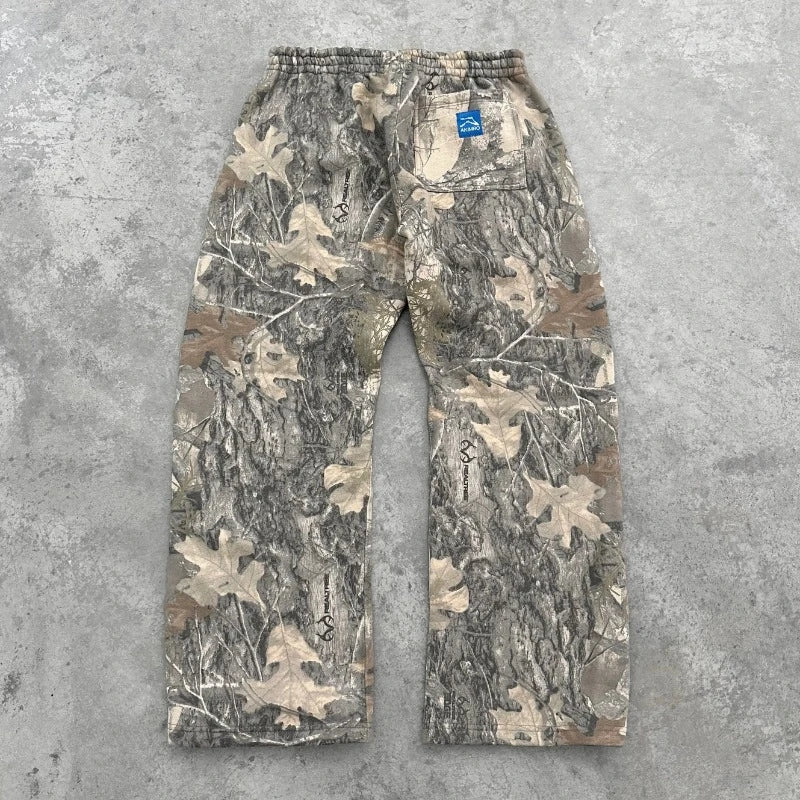 Vintage Camouflage Baggy Sweatpants