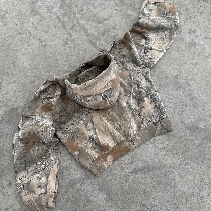 Streetwear Camo Pattern Hoodie