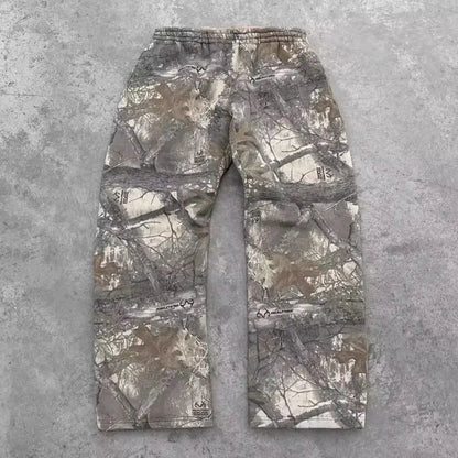 Vintage Camouflage Baggy Sweatpants