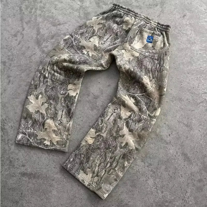 Vintage Camouflage Baggy Sweatpants